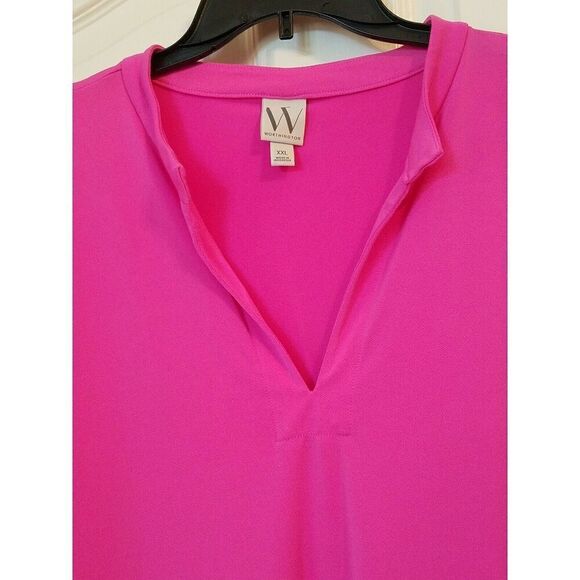 Worthington Top XXL Womens Sleeveless V Neck Stretch - Picture 2 of 4